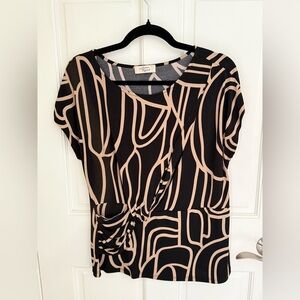 Beacon Gray and Cream Patterned Dress